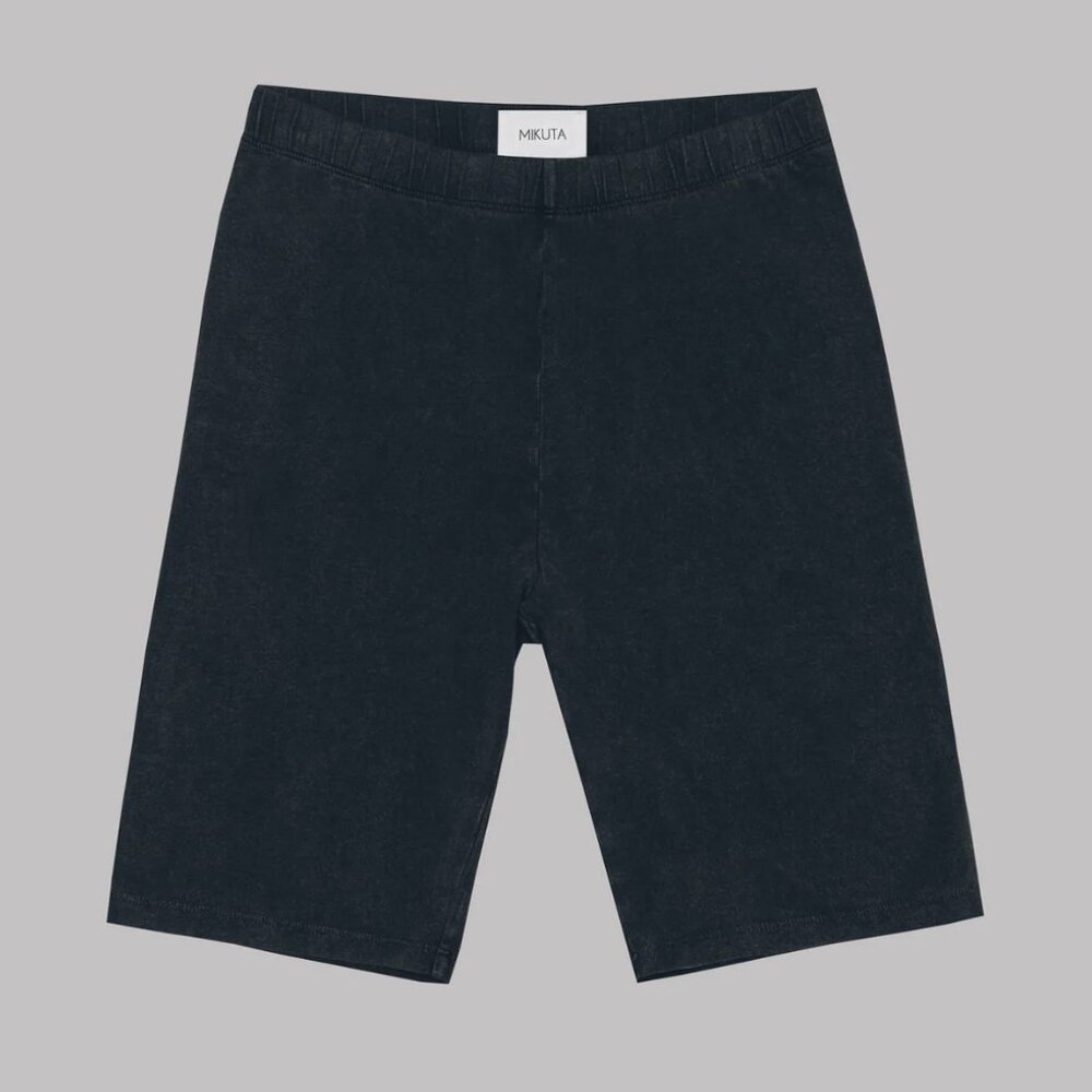 Mikuta dark base black biker shorts S NWT